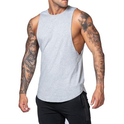 China Men's Muscle Fitness Tank Top Bodybuilding Workout Gym Sleeveless Sport Stringer Shirts Anti-Shrink Anti-Shrink for sale