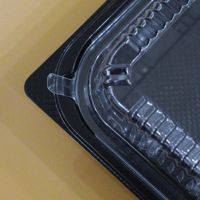 China Wholesale Disposable Disposable Meal Prep Plastic Storage Bento Lunch Box OEM Microwave Food Container Square 4 Compartments With Lid for sale