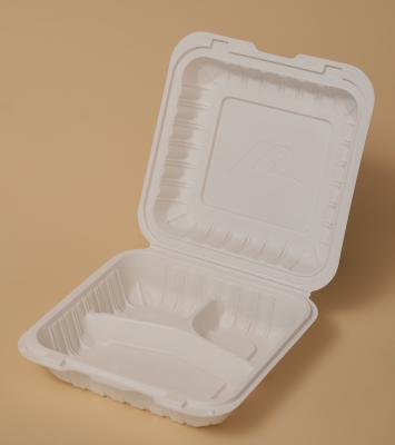 China PP Disposable Biodegradable Clamshell Plastic Disposable Food Container Box For Food for sale