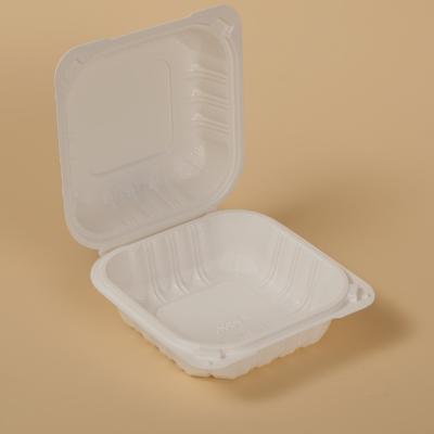 China High Quality Disposable Plastic Hinged Fast Food Container Food Container Food Packaging Hamburger Box for sale