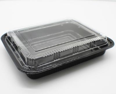 China Disposable Custom Rectangle Packaging Plastic Tray Supermarket Fresh Meat Plastic Pet Food Container Tray for sale