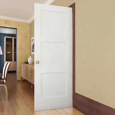 China Latest Modern Stainable Sound Insulation Solid Core Wooden Door 3 Slabs Bedroom Interior Design for sale