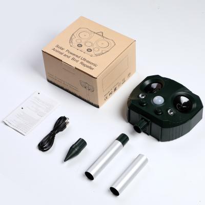 China Ultrasonic Sonic Rodent 360 Induction Automatic Rohs Animal Repeller Cat Dog Fox Bat Repeller Ultrasonic Animal Te koop