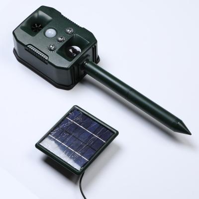 China Motion Sensor Wild Animal Repeller Sound Garden Bird Repeller Outdoor Pest Animal Mejor Solar Animal Repelente à venda