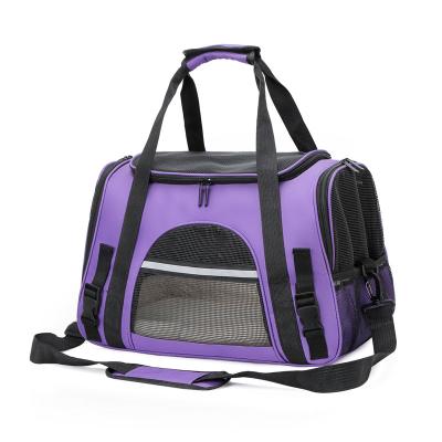 China Supplier Soft Sided Dog Approved Cat Pet Carrier Carry Bag Luxury Expandable Collapsible Airline Fleece Protection Travel Car Bag for sale