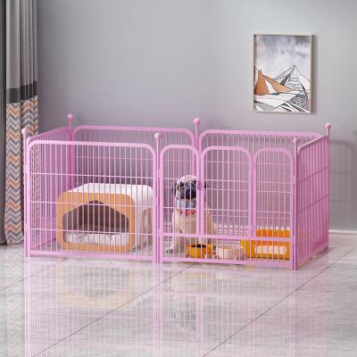 China Outdoor Indoor Metal Portable Folding Exercise Dog Animal Barrier Viable For Animals Dog Cat Rabbit Breed for sale