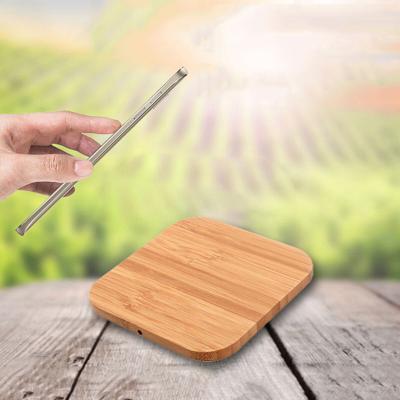 China Wholesale Custom Logo Wireless Charger Pad Wireless Charging Pad Bamboo Fiber Desktop Charging Wireless Organizer Mobile Phone for sale