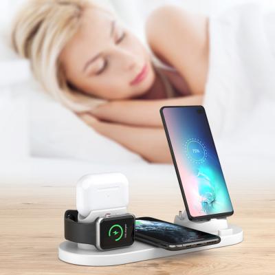 China Full Protection For Station Dock Phone Fast Wireless Charging Devices And Charger 3 In 1 Universal Wireless Charger For Iwatch For Air Pods for sale