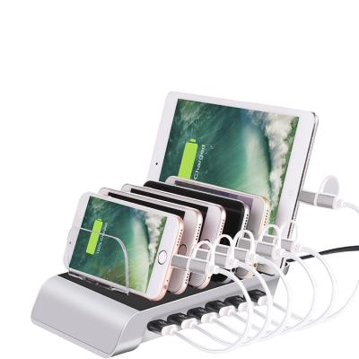 China Chinese Mobile Phone Charger Station Mobile Phone Quality Products Charging Station Stand 6 Usb Port Desktop Docking Station for sale