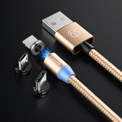 China Camera 3 in 1 Phone Charger Fast Charging Led Smart Magnetic Fast Charging Cable for sale