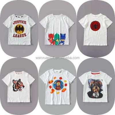 China New Summer Children's Cartoon Breathable Print Fashion Cute Boys Short Sleeve T-Shirt for sale