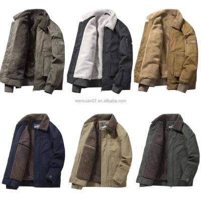 China 2023 Winter Men's Jacket Super Warm High Quality Cotton Padded Clothes Fleece Anti-wrinkle Jacket for sale