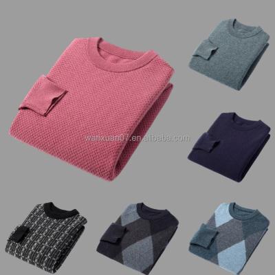 China 2023 Fashion Anti-pilling Stripe Knitted Solid Men's Designer Sweater Men's Sweater for sale