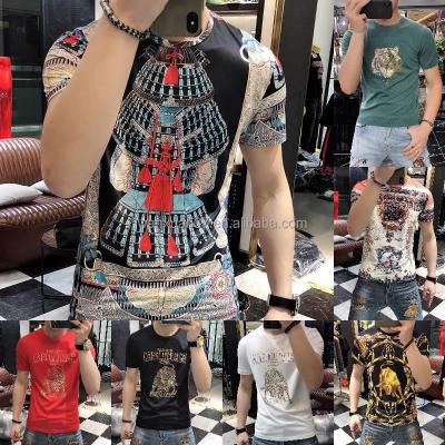 China Hot Selling Short Sleeve Customized Crew Neck Sports Cotton Design Shorts Sleeve Solid Retro Pattern Plus Size Mens T Shirt for sale