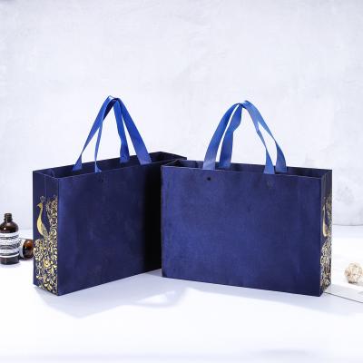 China Wholesale Recyclable Luxury Black Shoes Clothes Kraft Paper Bags Printed Custom Logo Packaging Paper Bag Clothing Shopping Gift Jewelry for sale