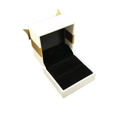 China High End Jewelry Box Customized Printing Logo Earrings Necklace Ring Box Manufacturers Direct Decoration Recyclable for sale