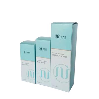 China Recycled Materials Dropper Bottle Essential Oil Cardboard Box Custom Printed Face Cream Packaging Gift Box for sale