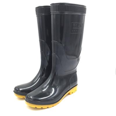 China Water Proof / Anti Acid / Anti Alkali Rubber Boot / HN306C Black Car Wash Wellington Rain Boots For Men Cheap Custom Made PVC Rubber Boots for sale