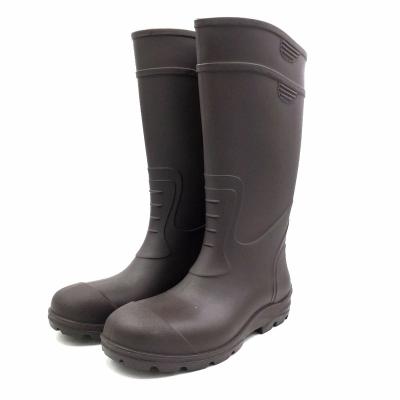 China CE Standard Steel Toe HN313S Steel Toe Plate PVC Safety Boot Protective Waterproof Srubber Boots for sale