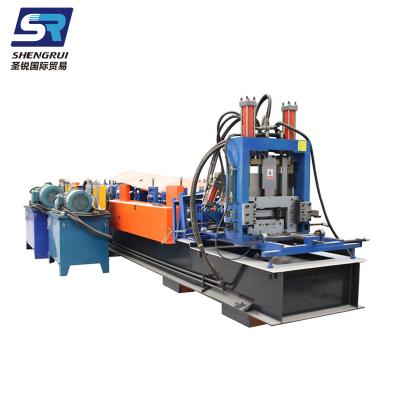 China Steel Type Purlin Profile Hotels Automatic Color C Z Steel Section Roll Forming Machine for sale