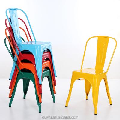 China Restaurant Chair Foshan Supplier Accept Custom Color Fast Food Restaurant Vintage Metal Toledo Chair for sale