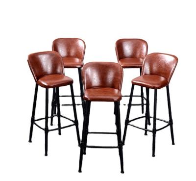 China 2017 Wholesale Customized Industrial PU Saddle Seat Durable Leather Bar Stools For Sale for sale