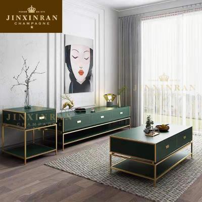 China Luxury furniture wooden coffee table fixed with modern center multifunctional table coffee tea drawer storage wooden coffee table for sale