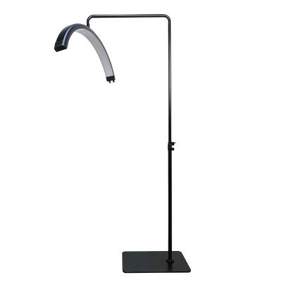 China Newest Bi Color Adjustable Tempurate Bedside Half Moon Floor Lamp 40W LED Moon Light for Beauty Salon Tattoo Eyelash and Makeup for sale