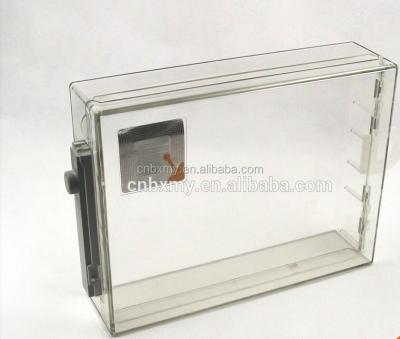 China ABS magnetic color custom eas display clear plastic cd dvd supermarket anti theft case lock box for sale