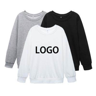 China Unisex plain embossed plain embossed polyester crewneck custom logo crewneck 100% blank oversized crewneck embossed crewneck sweatshirt for sale