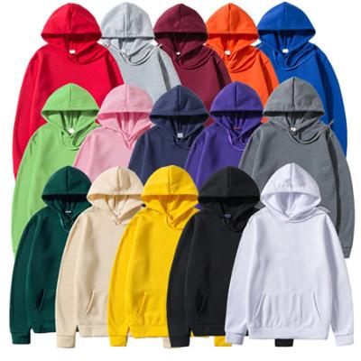 China Wholesale Fashionable Simple Pullover Hoodies Casual Loose White Long Sleeve Sublimation Printing Logo Unisex USA Custom Size Hoodies for sale