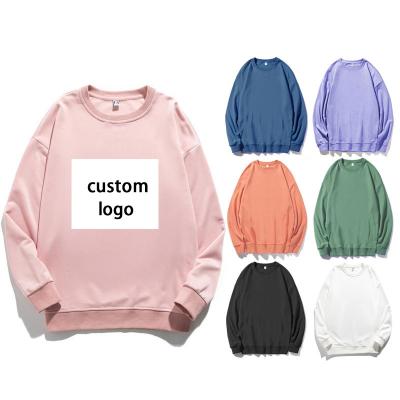 China Oversized size sweatshirt crewneck logo anti-pilling simple custom pullover polyester wholesale masks men's unisex sublimation sweatshirts for sale