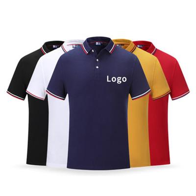 China Anti-wrinkle summer polo casual men short sleeve turn down collar slim fit sold color polo shirt for men plus size for sale