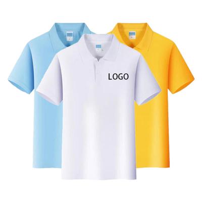 China Wholesale High Quality Plain Golf Shorts Casual Sleeve QUICK DRY Solid Color Logo Sublimation Polyester Polo Shirt Custom Made For Men Women for sale