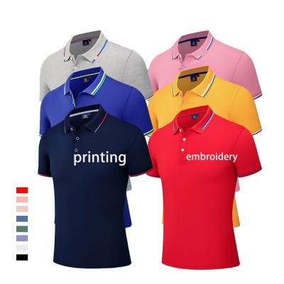 China Wholesale Leisure Viable High Quality Casual Custom Logo T-shirts Golf Plain Cotton Oversized Plain Men's Polo Shirts for sale