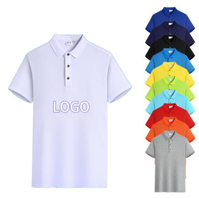 China Viable High Quality Cotton Casual T-Shirt Customized Polo Shirts With Logo 100% Cotton Golf Oversized Men's Plain White Uniform for sale