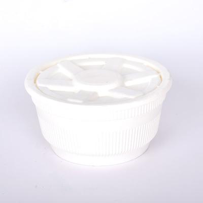 China Biodegradable High Quality Disposable Degradable Starch Thermal Insulation Packing Bucket Suitable for Restaurants and Schools for sale