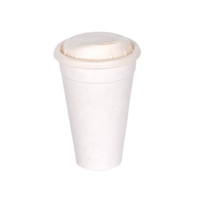 China Biodegradable High Quality Anti-scalding Cornstarch Coffee Cup With Degradable LIDS for sale