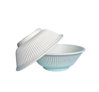 China High Quality Biodegradable Anti-scalding Disposable Starch Biodegradable Soup Bowl for Restaurants and Parties for sale