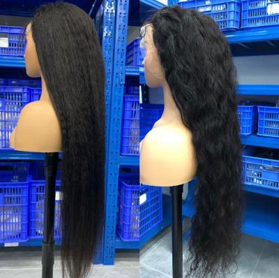 China The Other Bone Hair Straight Cuticle Aligned Wig 13x4 Hd Transparent Lace Frontal Wig for sale