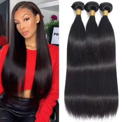 China Silky Straight Wave Ready To Ship Raw Indian Hair Weaves Straight Grade 11a Hair Vendor Wholesale Hair Extensions For Women for sale