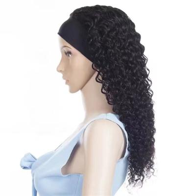 China Remy Long Hair Wig Water Wave Fashion Style Headband Wigs Virgin Hair Wigs For Women for sale