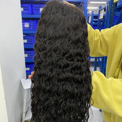 China Other Cheap Hair Wigs And Weaves Water Wave Natural Lace Front Wig 13x4 Lace Front Wig Transparent Highlight Hair Wig Wholesale for sale