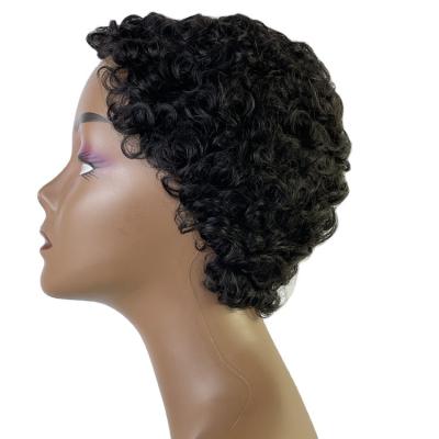 China Bob Straight Short Fast Shipping Hair Shortened Wigs For Black Women Non Lace Natural Raw Virgin Machine Hair Wigs Short Curly Bob Front Wigs for sale