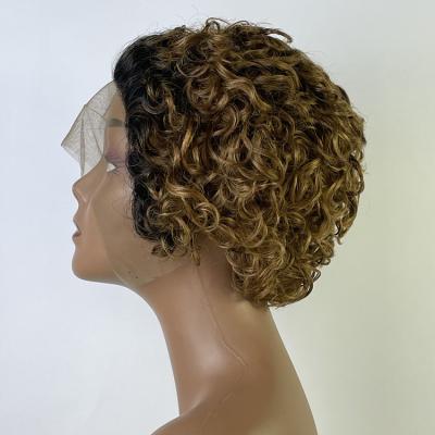 China Bob Straight Short Pixie Short Wigs 6.5 Inches For Black Women 100% Hair Color T1B# Wigs for sale