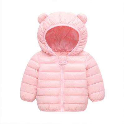 China Breathable Baby Down Jacket Winter Hooded Coat Stripper Jacket Toddler Girl Lightweight Outerwear Outfits for sale