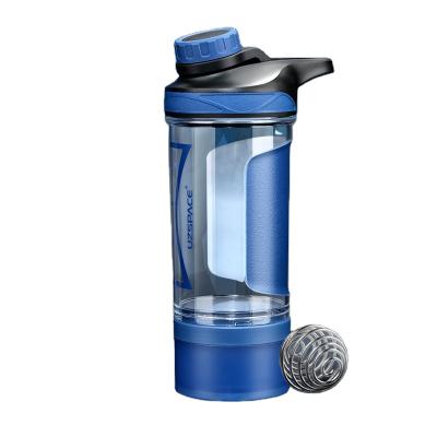 China Wholesale 500ml Viable Bpa Free Plastic Drinks Wide Mouth Gym Sports Protein Shaker Bottle for sale