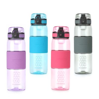 China Sustainable Fruit 530ml Water Bottle With Infuser UZSPACE Diamond Pattern Ion Energy BPA Free Plastic Water Bottle for sale