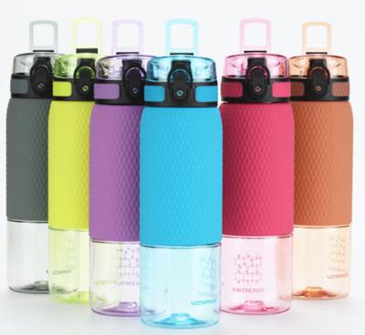 China Sustainable Fruit With Infuser Water Bottle BPA Free Stylish Diamond Clarity Style 0.5l Plastic Water Bottle for sale