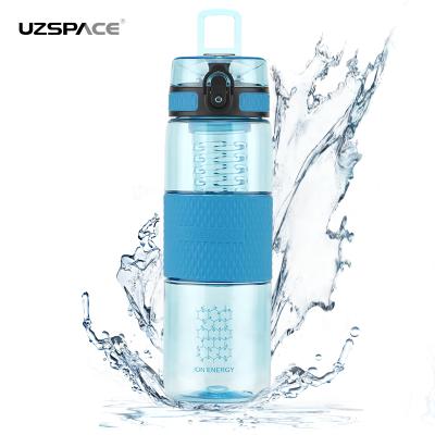 China 700m Viable Water Bottle, BPA Free With Marker Motivational Reminder Time Tritan Leakproof Drinking Bottle for sale